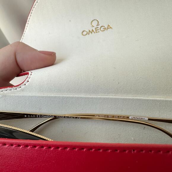 Omega Cat Eye Sunglasses - Gold/Black/Brown Gradient - Quiet Luxury, Designer main image 6